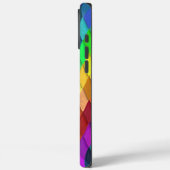 Ruitvormig geometrisch regenboogpatroon Case-Mate iPhone case (Achterkant / Links)