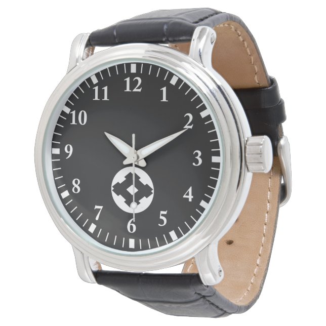 Ruitvormig putframe in rijstcake horloge (Gekanteld)