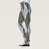 ruitvormig ruitjespatroon leggings (Links)