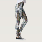 ruitvormig ruitjespatroon leggings (Rechts)