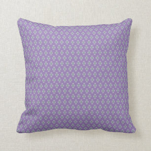 ruitvormig vormgeving op lavender kussen