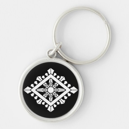 Ruitvormige dharmachakra sleutelhanger (Voorkant)
