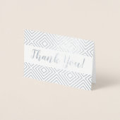 Ruitvormige Folie Hartelijk dank Folie Kaarten (Voorkant)