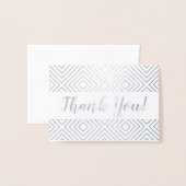 Ruitvormige Folie Hartelijk dank Folie Kaarten (Voorkant met envelop)
