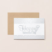 Ruitvormige Folie Kaart Valentijns (Voorkant met envelop)