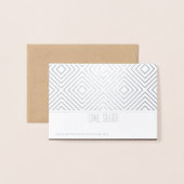 Ruitvormige Folie Kaart Valentijns (Met envelop)