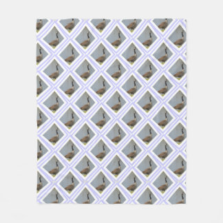 Ruitvormige gans met dekmantel fleece deken