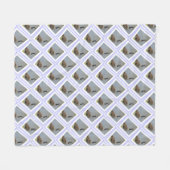 Ruitvormige gans met dekmantel fleece deken (Voorkant (Horizontaal))