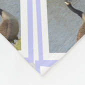Ruitvormige gans met dekmantel fleece deken (Hoek)