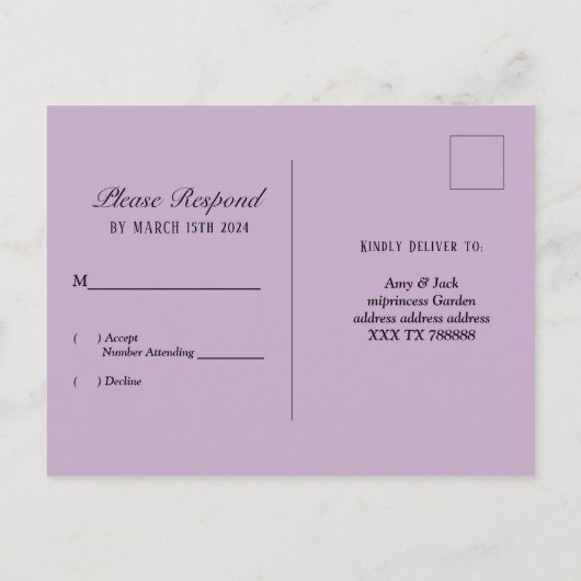 ruitvormige hoge hakken glitterelegant RSVP Uitnodiging Briefkaart (Achterkant)