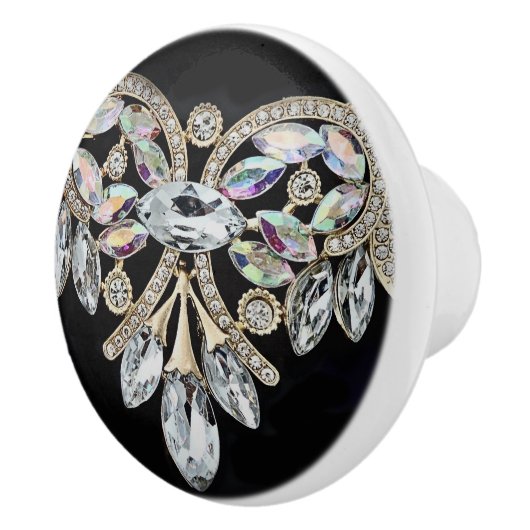 Ruitvormige kettingen keramische knop (Rechts)