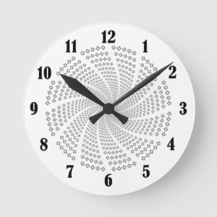 ruitvormige lijsten deco ronde klok