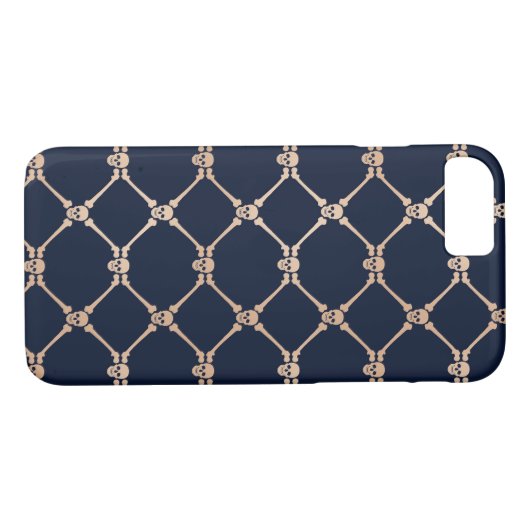 Ruitvormige schedel Case-Mate iPhone case (Achterkant (Horizontaal))