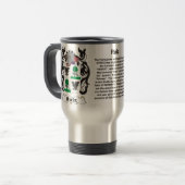 Ruiz Family Coat of Arms Travel Mug Reisbeker (Voorkant links)