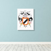 Ruiz Family Crest Canvas Afdruk (Insitu (Houten vloer))