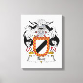 Ruiz Family Crest Canvas Afdruk (Voorkant)