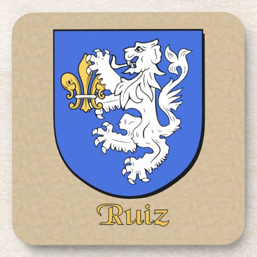 Ruiz Family Shield Bier Onderzetter (Voorkant)
