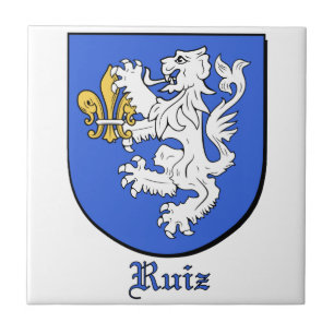 Ruiz Family Shield Decoratieve Tegel Tegeltje