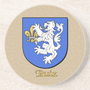 Ruiz Heraldic Shield Zandsteen Onderzetter
