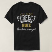 Ruiz Ruiz-naam T-shirt (Design voorkant)