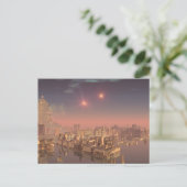 Rujjipet Alien City met Binary Suns Briefkaart (Staand voorkant)