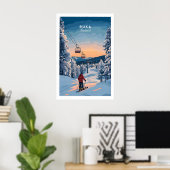 Ruka Finland Ski Poster 1 (Thuiskantoor)