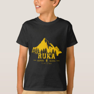 Ruka Finland Ski Resort Kuusamo Rukatunturi Alpien T-shirt