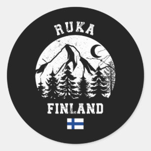 Ruka Kuusamo Finland Skigebied Rukatunturi Alpines Ronde Sticker