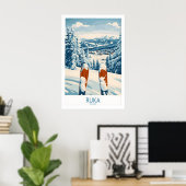 Ruka Ski Muur Kunstprint 1 Poster (Thuiskantoor)