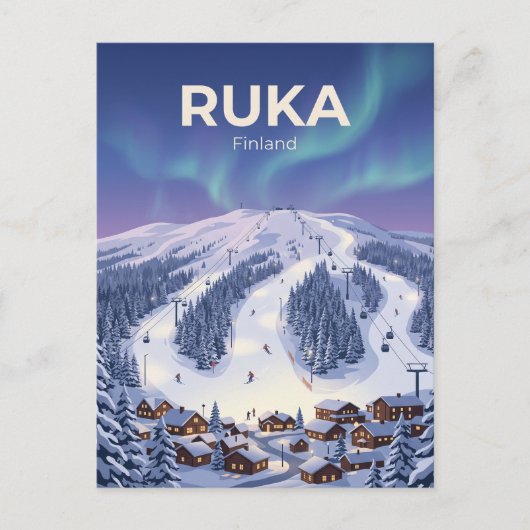 Ruka Ski Resort Finland Briefkaart (Voorkant)