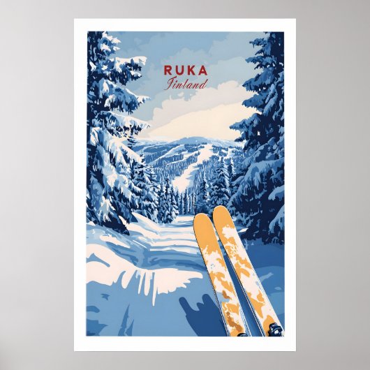 Ruka Ski Trail Print 1 (Voorkant)