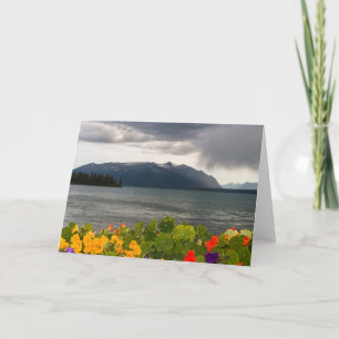 Rukwind op Meer Atlin, BC (Spatie binnen) Kaart