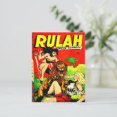 Rulah en een Big Scary Lion Briefkaart (Staand voorkant)