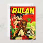 Rulah en een Big Scary Lion Briefkaart (Voorkant / Achterkant)