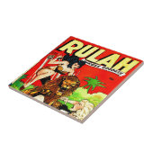 Rulah en een Big Scary Lion Tegeltje (Zijkant)