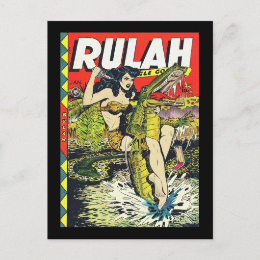 Rulah- stripboek briefkaart (Voorkant)