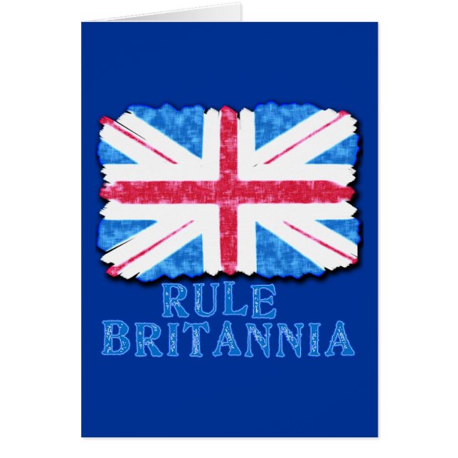 RULE BRITANNIA met Union Jack Tshirts (Voorkant)