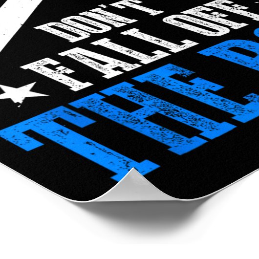 Rule Number One Don't Fall Off The Roof Roofing Co Poster (Hoek)