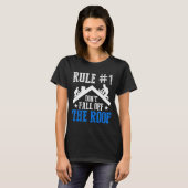 Rule Number One Don't Fall Off The Roof Roofing Co T-shirt (Voorkant volledig)