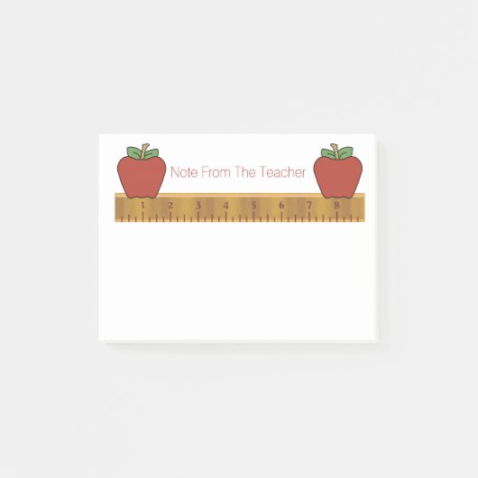Ruler Post-it Note Pad van leraar (Voorkant)