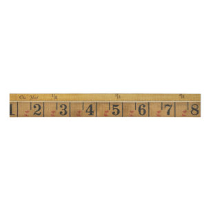 Ruler Ribbon Grosgrain Lint