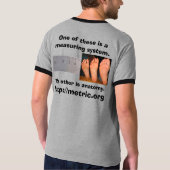 Ruler vs Feet T-shirt (Achterkant)