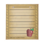 Rulerpapier-laptop Notitieblok (Voorkant)