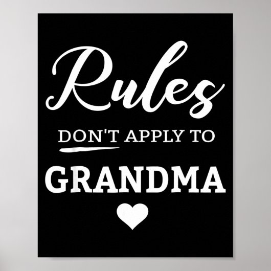 Rules Don't Apply To Grandma  Poster (Voorkant)