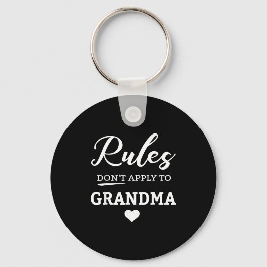 Rules Don't Apply To Grandma  Sleutelhanger (Voorkant)
