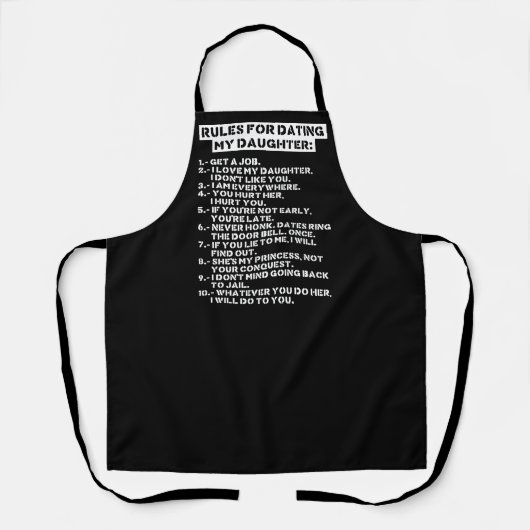 Rules for dating my daughter schort (Voorkant)