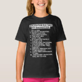 Rules for dating my daughter t-shirt (Voorkant)