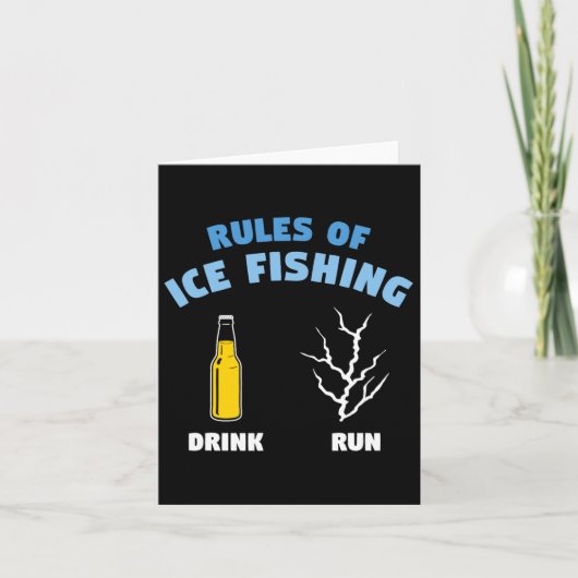 Rules of Ice Gevist Drink Run Visser Angler Kaart (Voorkant)