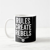 Rules Rebels Protest Dom Statement Gift Koffiemok (Links)