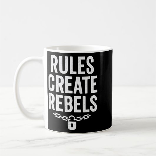 Rules Rebels Protest Dom Statement Gift  Koffiemok (Links)